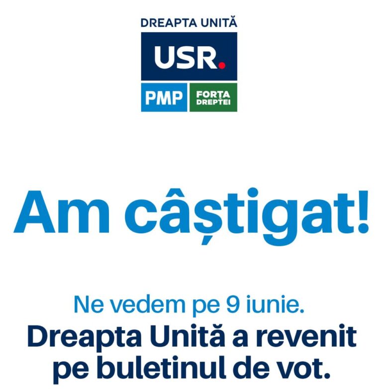 Alian A Dreapta Unit Va Fi Pe Buletinele De Vot N Iunie S A F Cut