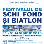 Afis Festivalul de Schi Fond 2016