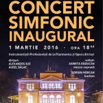 Afis Inaugurare concert simfonic pc 1
